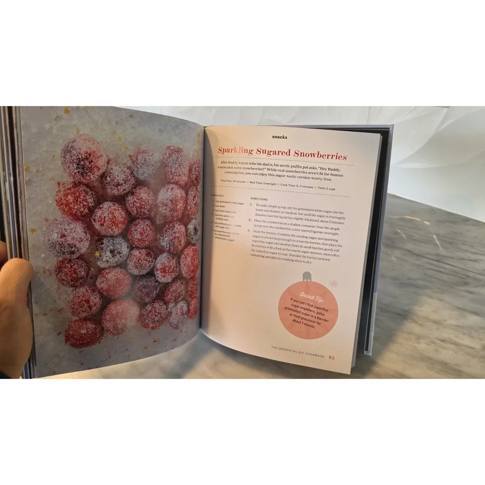 The Unofficial Elf Cookbook 70+ Recipes Inspired by Film Jackie Alpers HC 2024